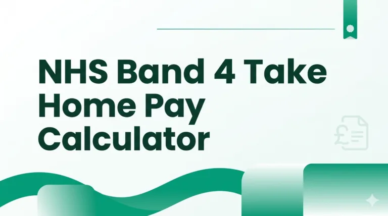 NHS Band 4 Take Home Pay Calculator